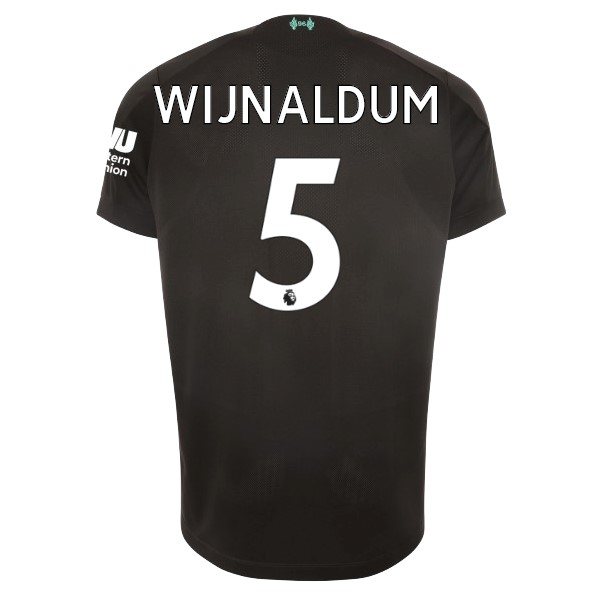 Camiseta Liverpool NO.5 Wijnaldum 3ª 2019 2020 Negro